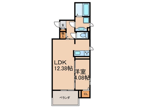 アルカンジュ東合川の物件間取画像